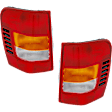 Driver and Passenger Side Tail Lights, with Bulbs, Halogen, Production Date Up To November 2001