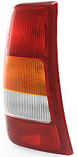 Driver and Passenger Side Tail Lights, with Bulbs, Halogen, Production Date Up To November 2001