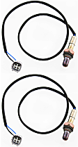 After Catalytic Converter, Front and Rear Oxygen Sensor, Set of 2, 4-wire, 2.0L, 4Cyl