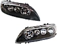 Driver and Passenger Side Halogen Headlight, Without bulb(s), OE Replacement