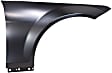 Front, Driver and Passenger Side Fenders, Without turn signal light hole, CAPA CERTIFIED