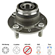 1990-2005 Mazda Miata - Front, Driver and Passenger Side Wheel Hub, 4 Lugs, With Bearing