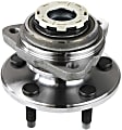 Front, Driver and Passenger Side Wheel Hub, 5 Lugs, With Bearing, 4WD