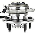 Front, Driver and Passenger Side Wheel Hub, 5 Lugs, With Bearing, With Sensor, 4WD