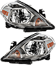 Driver and Passenger Side Halogen Headlight, With bulb(s), OE Replacement