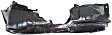 2012 Nissan Versa - Front, Driver and Passenger Side Fender Liner