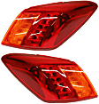 Driver and Passenger Side Halogen Tail Light, With bulb(s), OE Replacement
