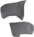 Rear, Driver and Passenger Side Bumper End, Textured Plastic
