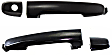 2008-2015 Scion xB - Front and Rear, Driver Side Smooth Black Exterior Door Handle, Front and Rear Driver Side - With Key Hole