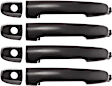 2006 Scion xA - Front, Driver and Passenger Side Smooth Black Exterior Door Handle, With Key Hole