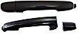 2008-2015 Scion xB - Front and Rear, Driver or Passenger Side Exterior Door Handles, Smooth Black, without Key Hole