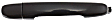 2008-2015 Scion xB - Front and Rear, Driver or Passenger Side Exterior Door Handles, Smooth Black, without Key Hole