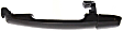 2002-2006 Toyota Camry - Front, Driver and Passenger Side Exterior Door Handles, Smooth Black, Driver Side - With Key Hole; Passenger Side - Without Key Hole