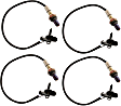 Before and After Catalytic Converter, Driver and Passenger Side Oxygen Sensors, 4-wire