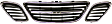 Grille Assemblies, Chrome Shell with Painted Black Insert, Grille
