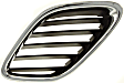Grille Assemblies, Chrome Shell with Painted Black Insert, Grille