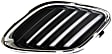 Grille Assemblies, Chrome Shell with Painted Black Insert, Grille