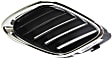 Grille Assemblies, Chrome Shell with Painted Black Insert, Grille
