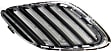Grille Assemblies, Chrome Shell with Painted Black Insert, Grille