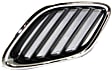 Driver and Passenger Side Grille Assemblies, Chrome Shell with Painted Black Insert, Grille