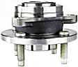 2-Wheel Set Front, Driver and Passenger Side Wheel Hubs, With Bearing, 4 Lugs, Non-ABS, FWD