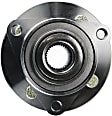 2-Wheel Set Front, Driver and Passenger Side Wheel Hubs, With Bearing, 4 Lugs, Non-ABS, FWD