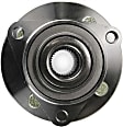 2-Wheel Set Front, Driver and Passenger Side Wheel Hubs, With Bearing, 4 Lugs, Non-ABS, FWD