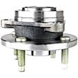 Front and Rear, Driver and Passenger Side Wheel Hub, 4 Lugs, With Bearing, FWD