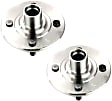 Front, Driver and Passenger Side Wheel Hub, 4 Lugs, With Bearing, 1.9L, 4Cyl