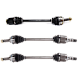 Front, Driver and Passenger Side Axle Assembly - Set of 3