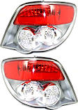 Driver and Passenger Side Halogen Tail Light, Without bulb(s), OE Replacement