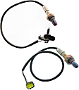 Before and After Catalytic Converter Oxygen Sensors, 4-Wire, 4 Cylinder, 1.6L Engine