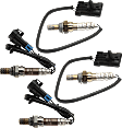 Before and After Catalytic Converter, Driver and Passenger Side Oxygen Sensors, 4-wire
