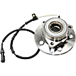 2-Wheel Set Front, Driver and Passenger Side Wheel Hubs, With Bearing, With Sensor, 4WD, 4-Wheel ABS