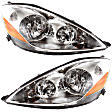 2006-2010 Toyota Sienna - Driver and Passenger Side Halogen Headlight, With bulb(s), OE Replacement