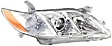 Driver and Passenger Side Headlights, without Bulbs, Halogen, Sedan, USA Built Vehicle