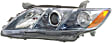 2007-2009 Toyota Camry - Driver and Passenger Side Headlights, without Bulbs, Halogen, Sedan, Japan Built Vehicle