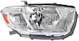 2008 Toyota Highlander - Driver and Passenger Side Halogen Headlight, Without bulb(s),  Japan Built Vehicle, OE Replacement, Sport Utility