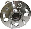 Rear, Driver and Passenger Side Wheel Hub, 5 Lugs, With Bearing, With Sensor, 3.0L, 6Cyl