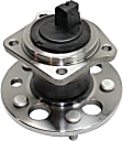 Rear, Driver and Passenger Side Wheel Hub, 5 Lugs, With Bearing, With Sensor, 3.0L, 6Cyl