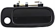 Front, Driver and Passenger Side Smooth Black Exterior Door Handle, With Key Hole