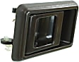 Front or Rear, Driver and Passenger Side Interior Door Handles, Brown, Without Door Lock Hole