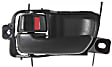 Front and Rear, Driver and Passenger Side Textured Black Interior Door Handle, Sedan