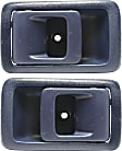 Front or Rear, Driver and Passenger Side Interior Door Handles, Blue, Without Door Lock Hole