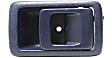 Front or Rear, Driver and Passenger Side Interior Door Handles, Blue, Without Door Lock Hole