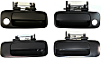 Front and Rear, Driver and Passenger Side Exterior Door Handles, Primed, Front Driver and Passenger Side - With Key Hole; Rear Driver and Passenger Side - Without Key Hole