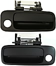 Front, Driver and Passenger Side Primed Exterior Door Handle, With Key Hole