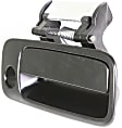 Front, Driver and Passenger Side Primed Exterior Door Handle, With Key Hole