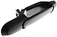 Rear, Driver and Passenger Side Smooth Black Exterior Door Handle, Without Key Hole