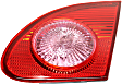 Driver and Passenger Side Halogen Tail Light, Without bulb(s), OE Replacement